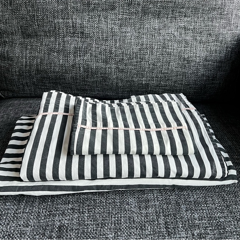 Emily & Meritt x PB Teen Striped Sheet Set- Twin